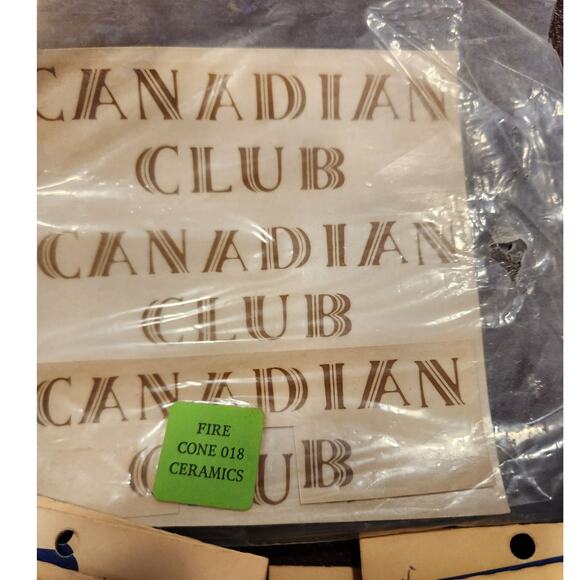 NOS Lot of ceramic Decals Liquor Types  Lot of 29 - Picture 9 of 9